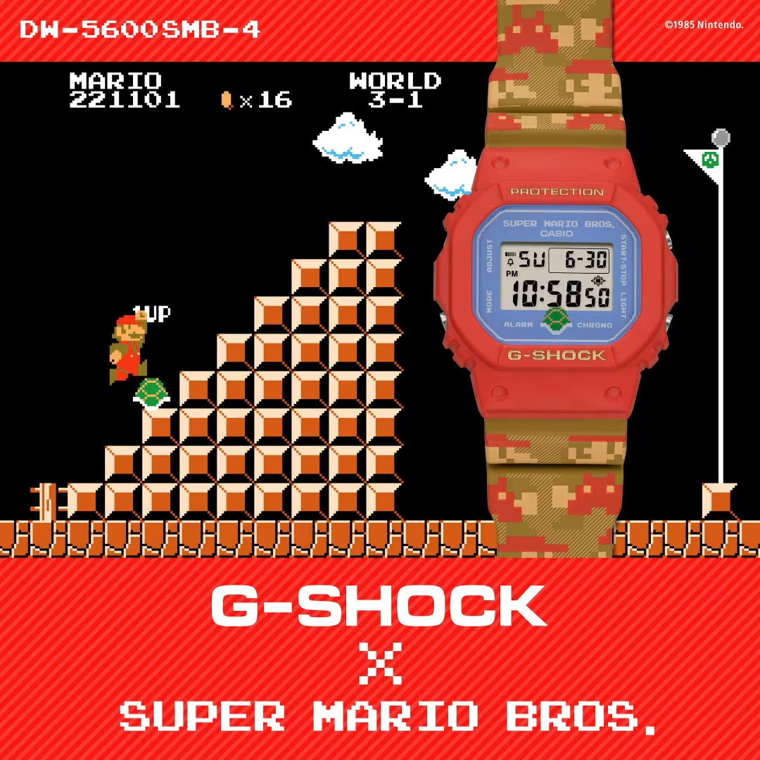 Casio G-SHOCK x Super Mario DW-5600SMB