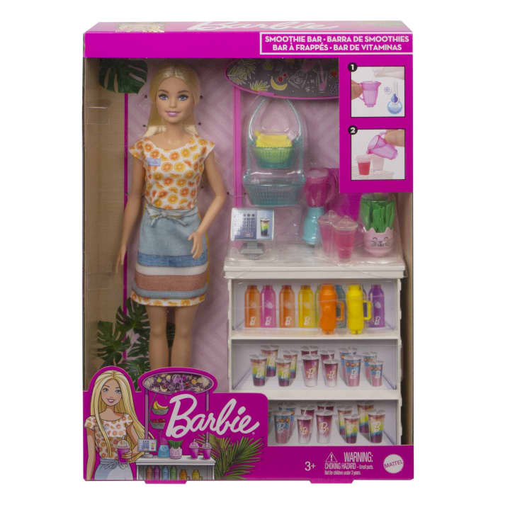 Barbie Smoothie Bar Doll Playset