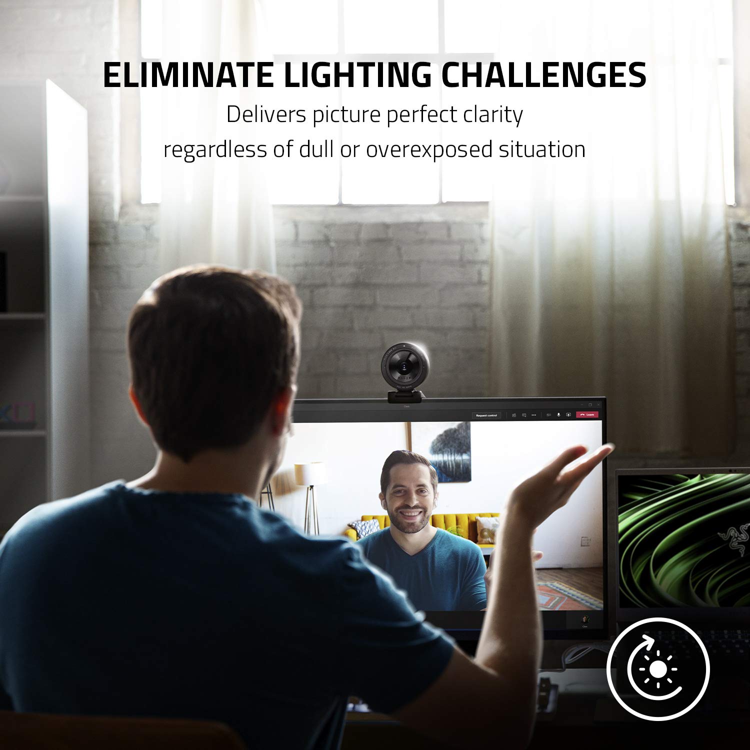 Razer Kiyo Pro FHD Webcam with Adaptive Light Sensor - Black