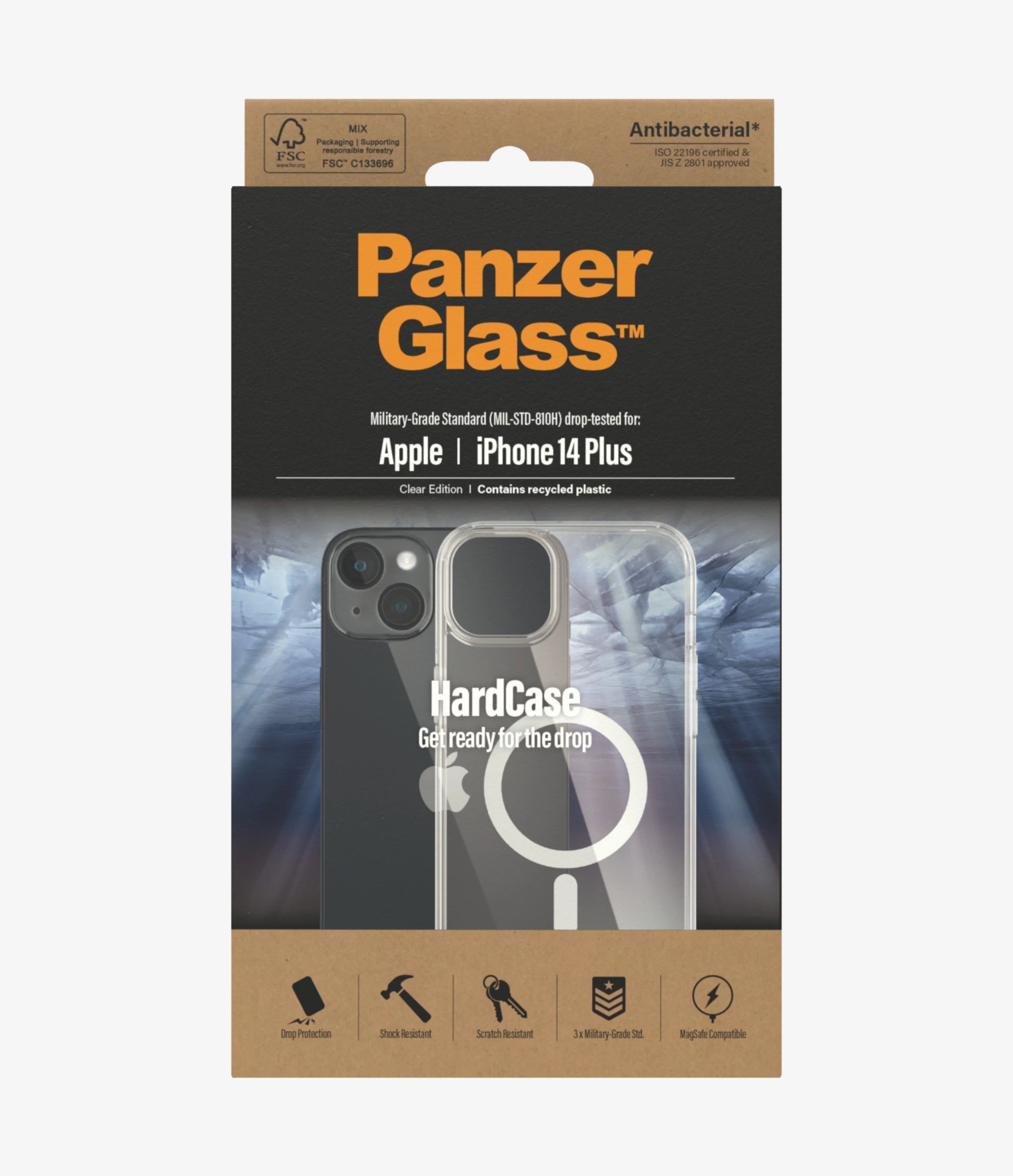 PanzerGlass HardCase Clear + MagSafe Case for iPhone 14 Plus