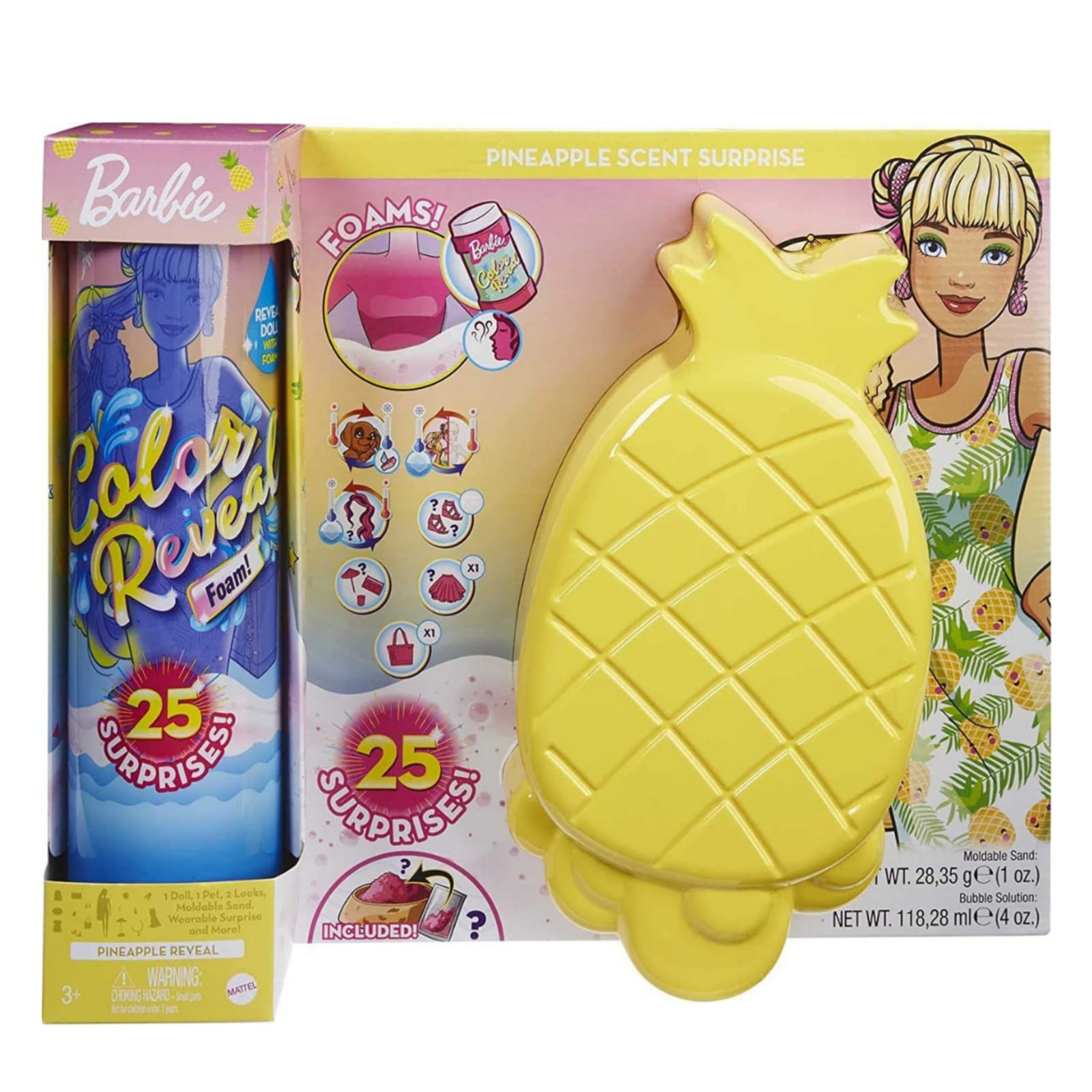 Barbie Ultimate Color Reveal Foam Doll - Pineapple Scent