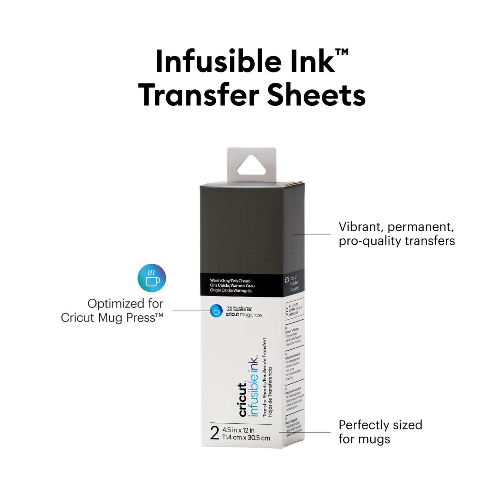 Cricut Joy Infusible Ink Transfer Sheets 2-Pack (Warm Grey)
