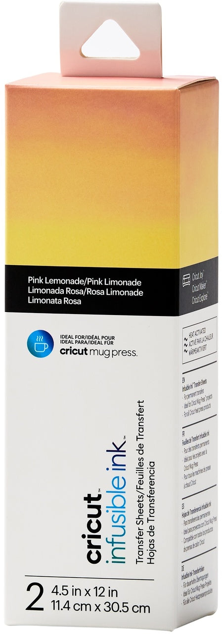 Cricut: Joy Infusible Ink Transfer Sheets 2-Pack - Pink Lemonade