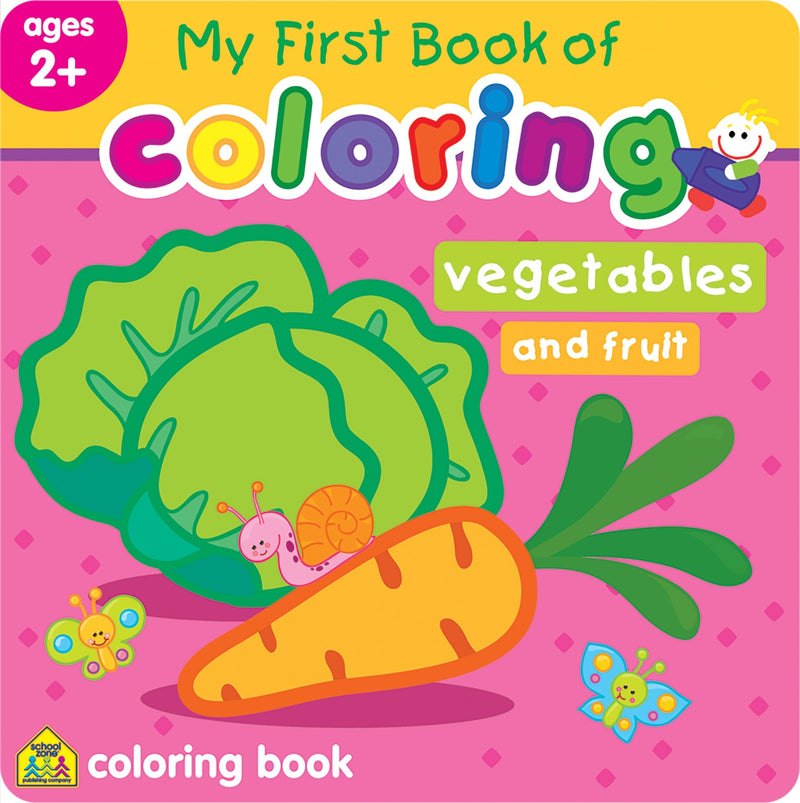 My First Book Of Coloring: Vegetables And Fruit