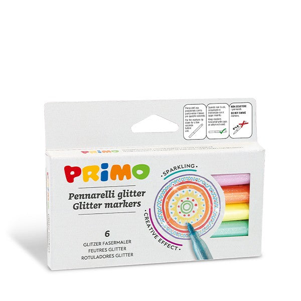 Primo Glitter Markers Set Of 6
