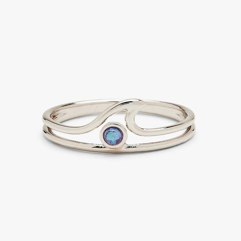 Pura Vida - Ring Opal Wave Silver 9