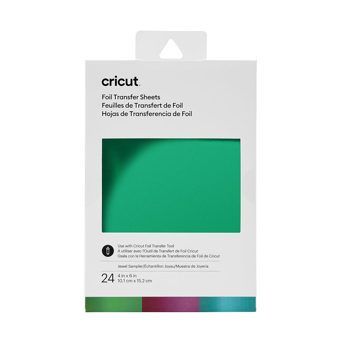 Cricut: Transfer Foil Sheets Sampler 10X15Cm 24 Sheets - Jewel