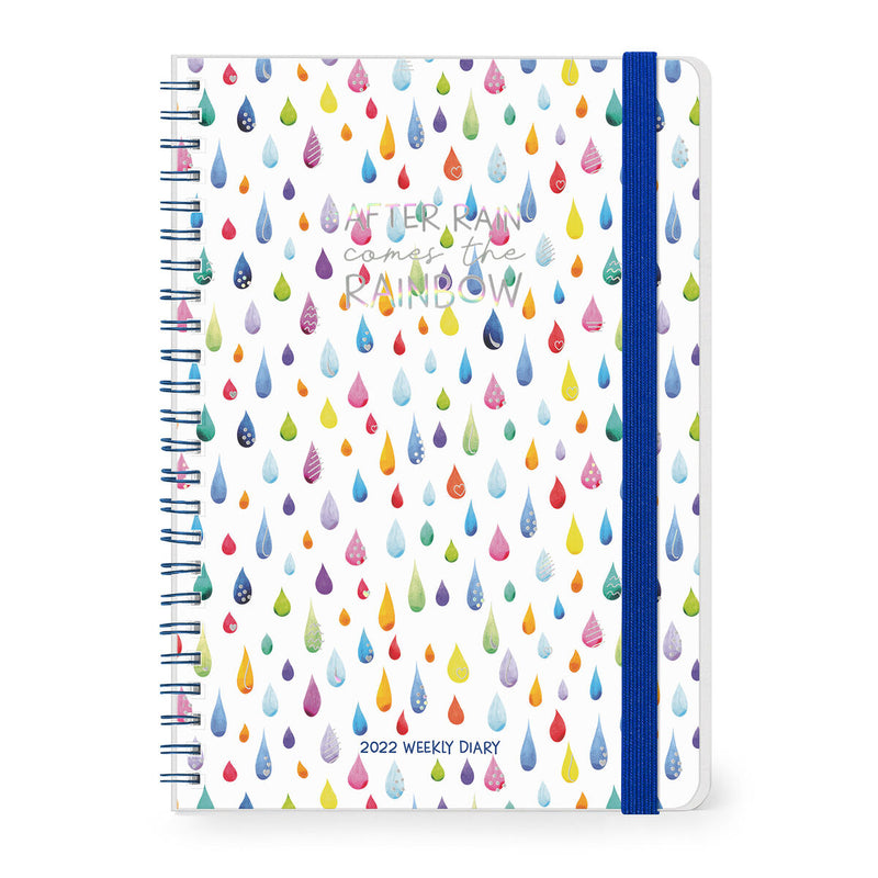 Legami: 12-Month Weekly Diary - Large - Spiral Bound - 2022 - After Rain