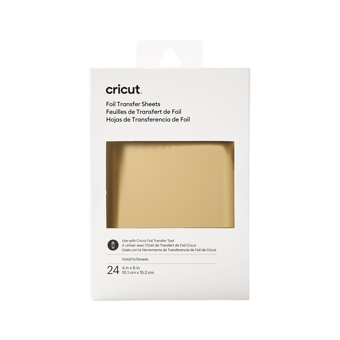 Cricut: Transfer Foil Sheets 10X15Cm 24 Sheets - Gold