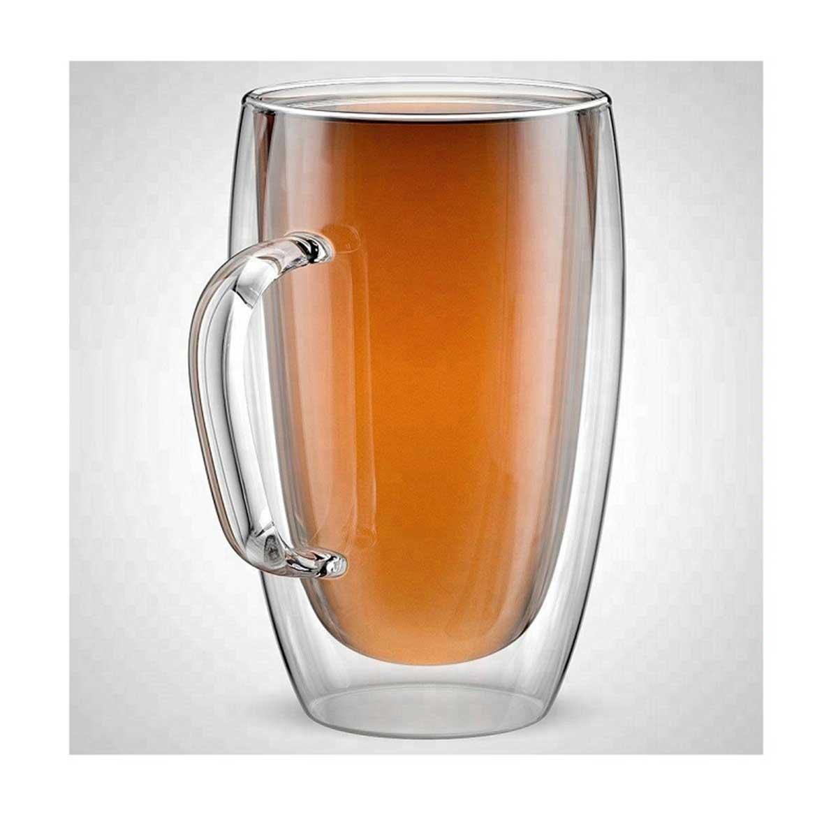 Double Wall Glass 450ml with Handle