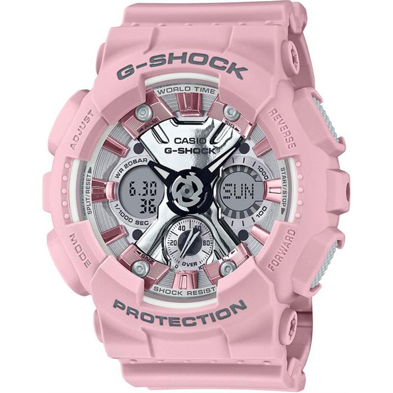 Casio Watch: G-SHOCK S120NP - Pink & Silver