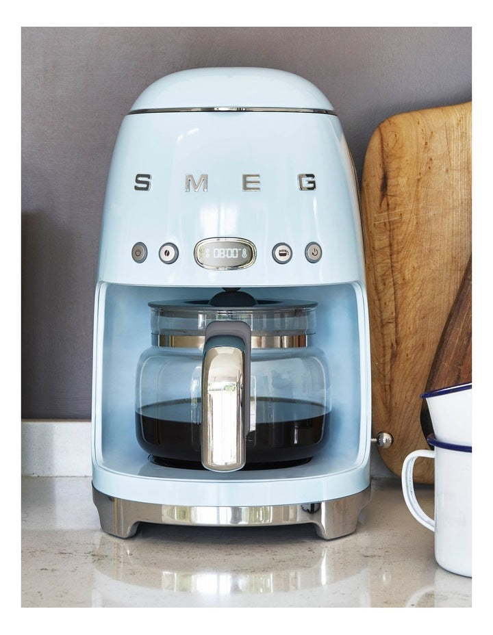 Smeg: Drip Coffee Machine - Pastel Blue 