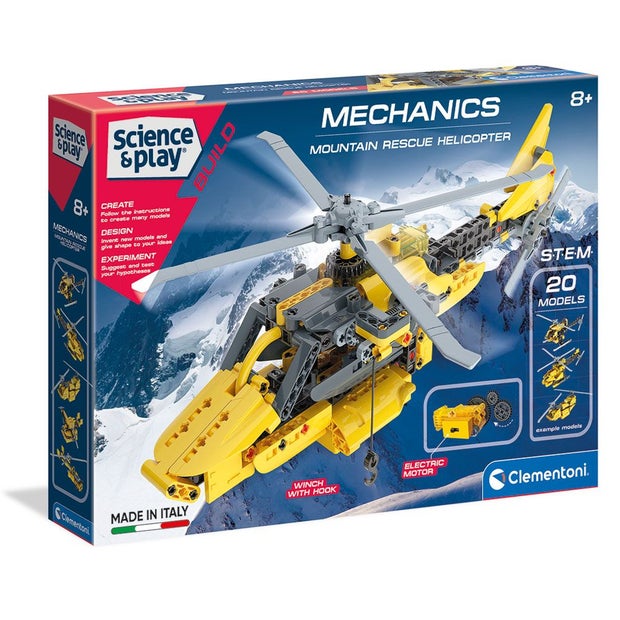 Clementoni: Science & Play - Mechanics Mountain Rescue Helicopter