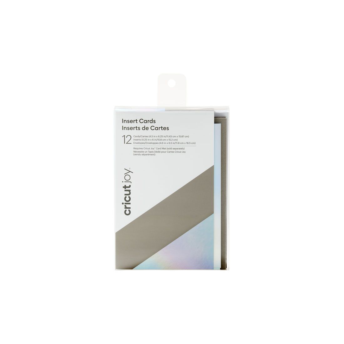 Cricut Joy Insert Cards 12-Pack Grey/Holo