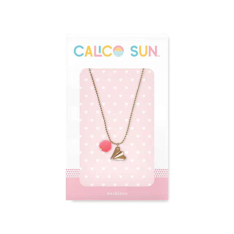 Calico - Emma Necklace - Gold Paper Airplane