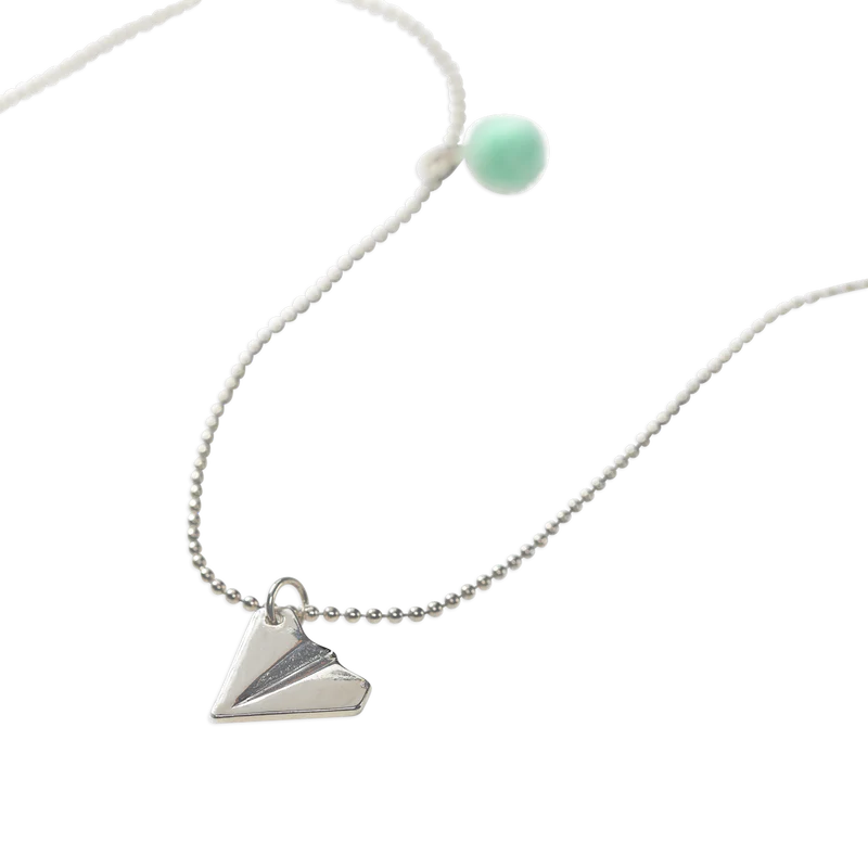 Calico - Emma Necklace - Silver Paper Airplane