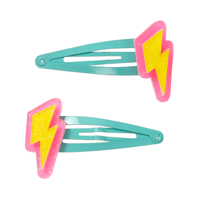 Calico - Alexa Hair Clip - Lightning Bolt - Set Of 2