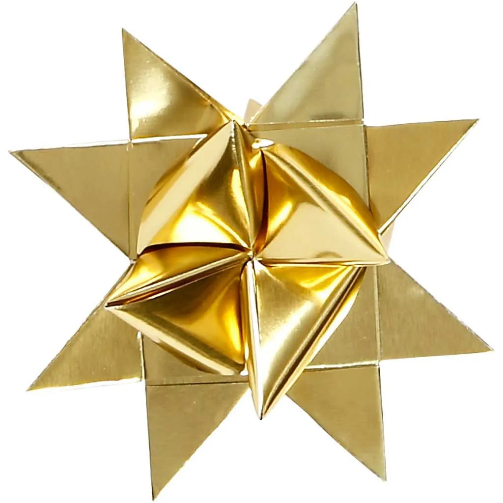 Paper Star Strips W 25 mm D 11 5 cm gold 100strips L