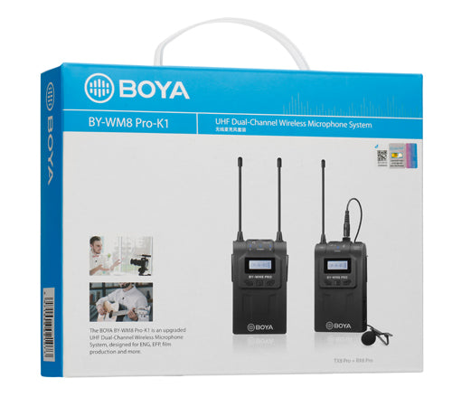 Boya UHF Wireless Microphone For DSLRs, Mixers TX,RX