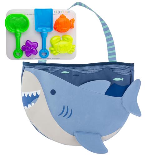 Stephen Joseph Beach Totes Toy Play - Shark Set