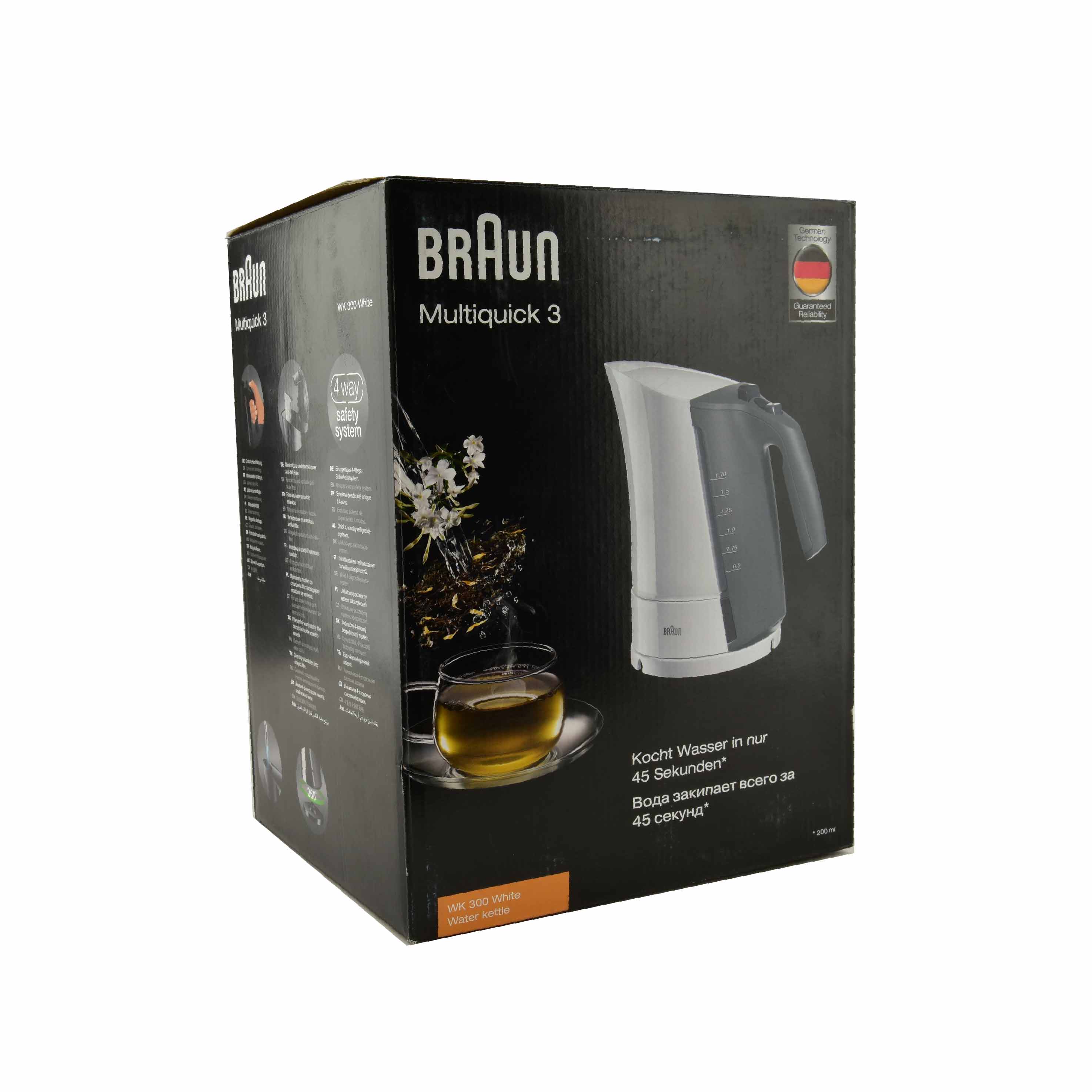 Braun MultiQuick 3 Kettle - 1.7 liter - 2280 Watts - White