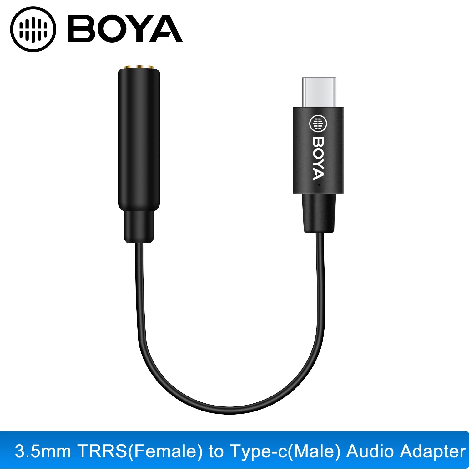 Boya 3.5 Female TRRS To USB Type-C 60mm