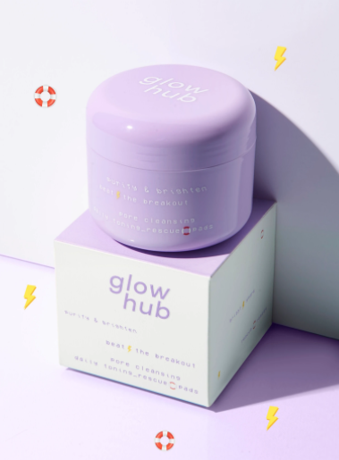 Glow Hub: purify & brighten pore rescue lifesaver - toning pads