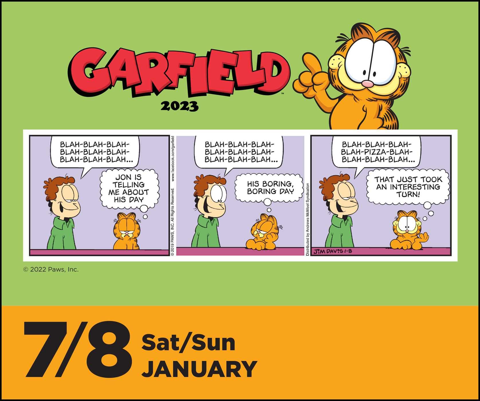 Garfield 2023 Day-to-Day Calendar