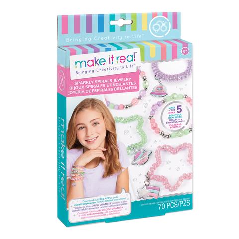 Make It Real: Sparkly Spiral Bracelets