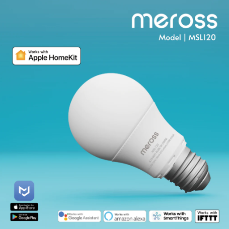 Meross Smart Wi-Fi LED Bulb with RGB 1 Pack