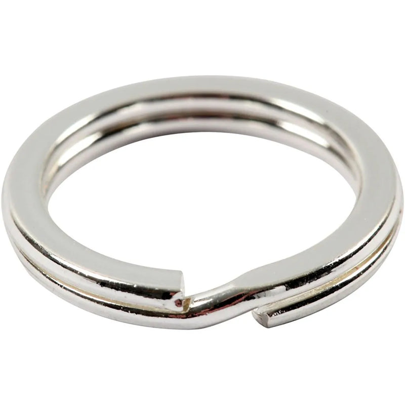 Split Ring D 15 mm silver-plated 15pcs