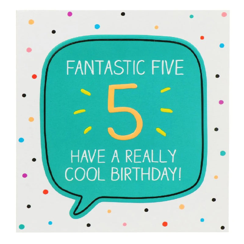 Pigment Cards 5 Fantastic Five Cool Birthday Dotty