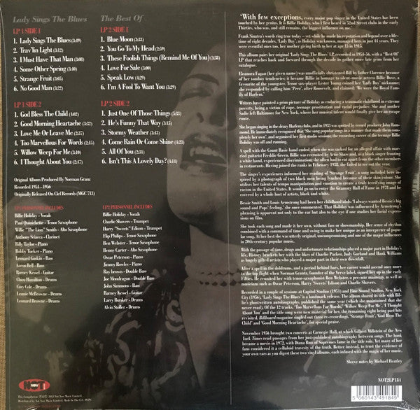 Billie Holiday - Lady Sings The Blues 2LP