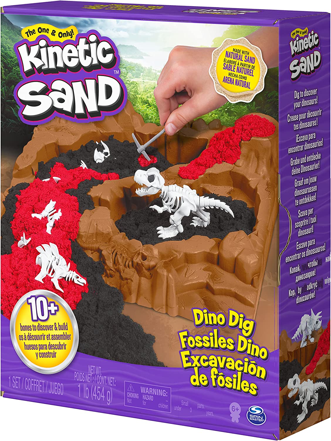 Kinetic Sand Digging For Dinosaur
