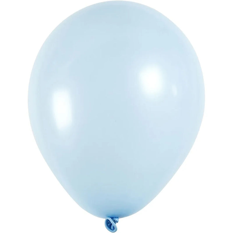 Balloons light blue D 23 cm round 10pcs