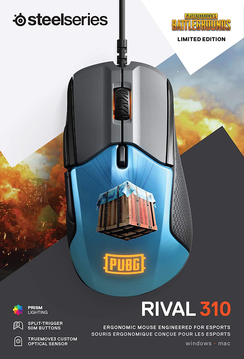 SteelSeries Rival 310 PUBG Edition - DNA