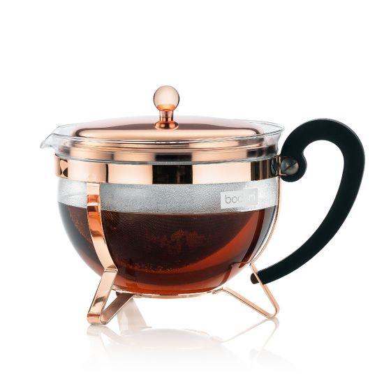 Bodum CHAMBORD Tea pot, 1.3 l, 44 oz, Copper