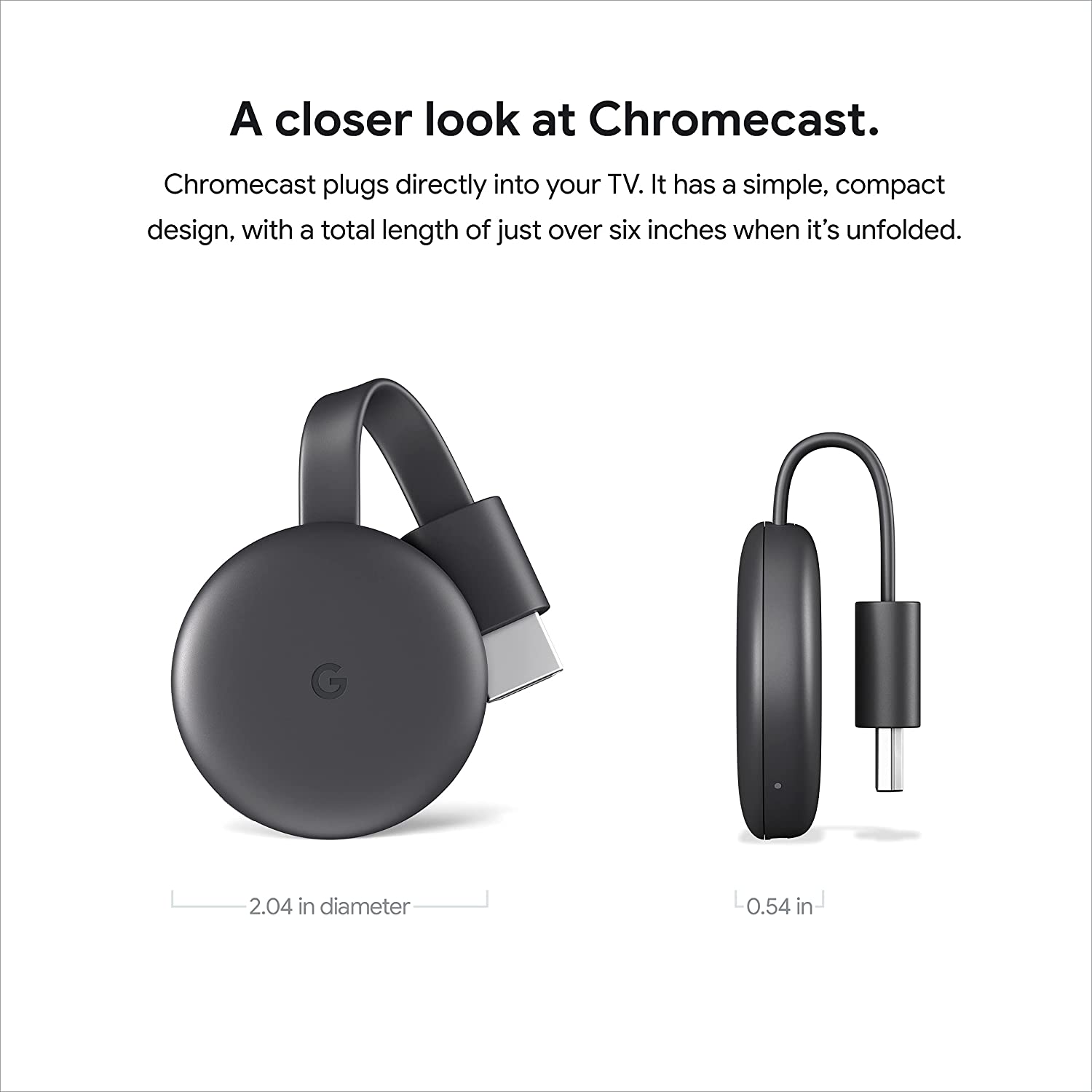 for eksempel Ray dart Google Chromecast (3rd Gen) HDMI Streaming Entertainment — DNA