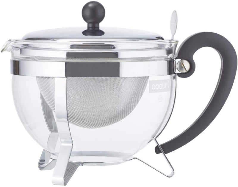 Bodum CHAMBORD Tea pot with metal lid, 1.3 l, Shiny