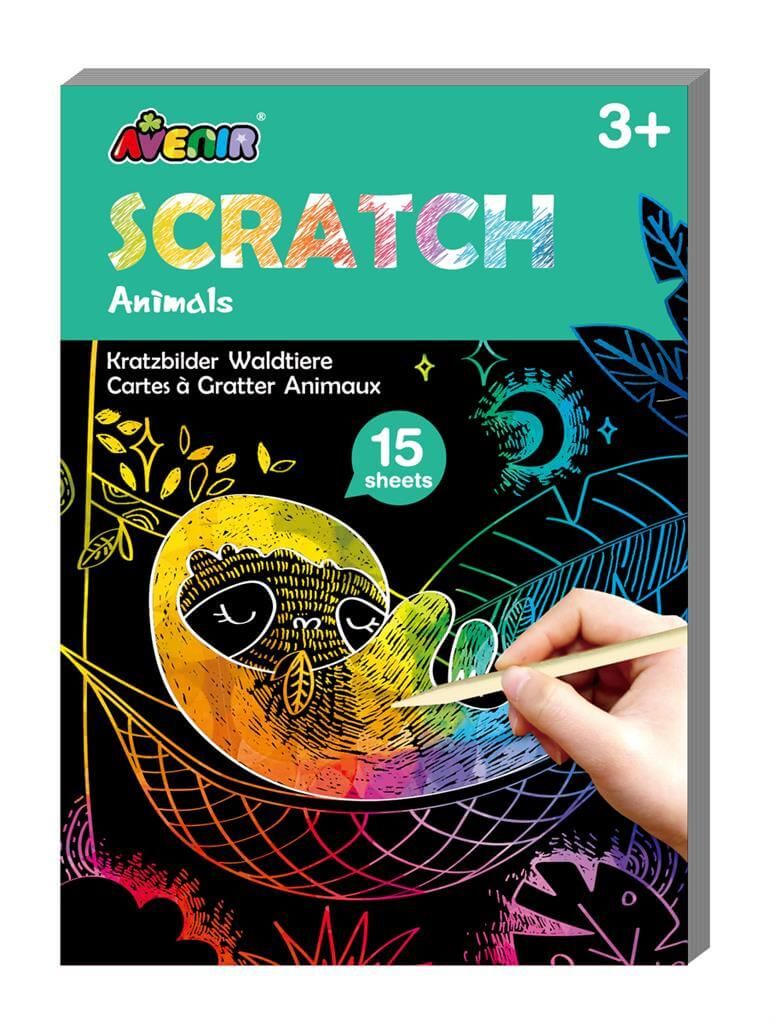 Avenir Scratch Mini Book Animals