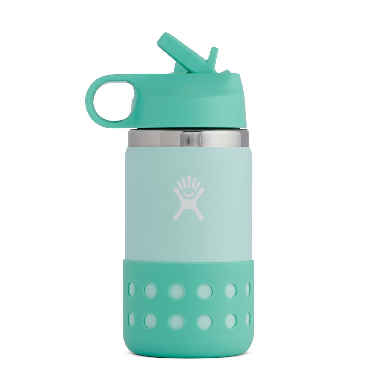 Hydroflask: 12 Oz / 350ml Kids Wide Mouth Straw Lid & Boot Paradise