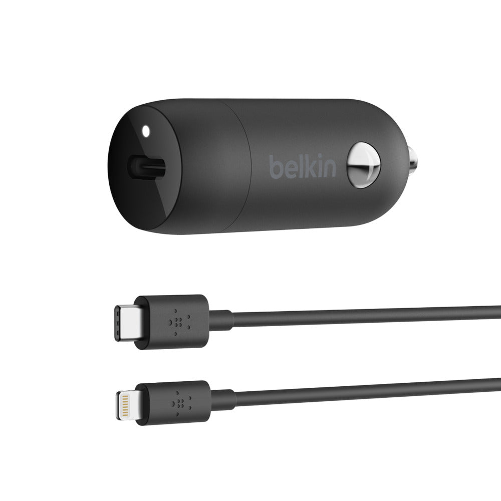 Belkin Boost Charge 20W Usb-C Pd Car Charger Lightning Cable