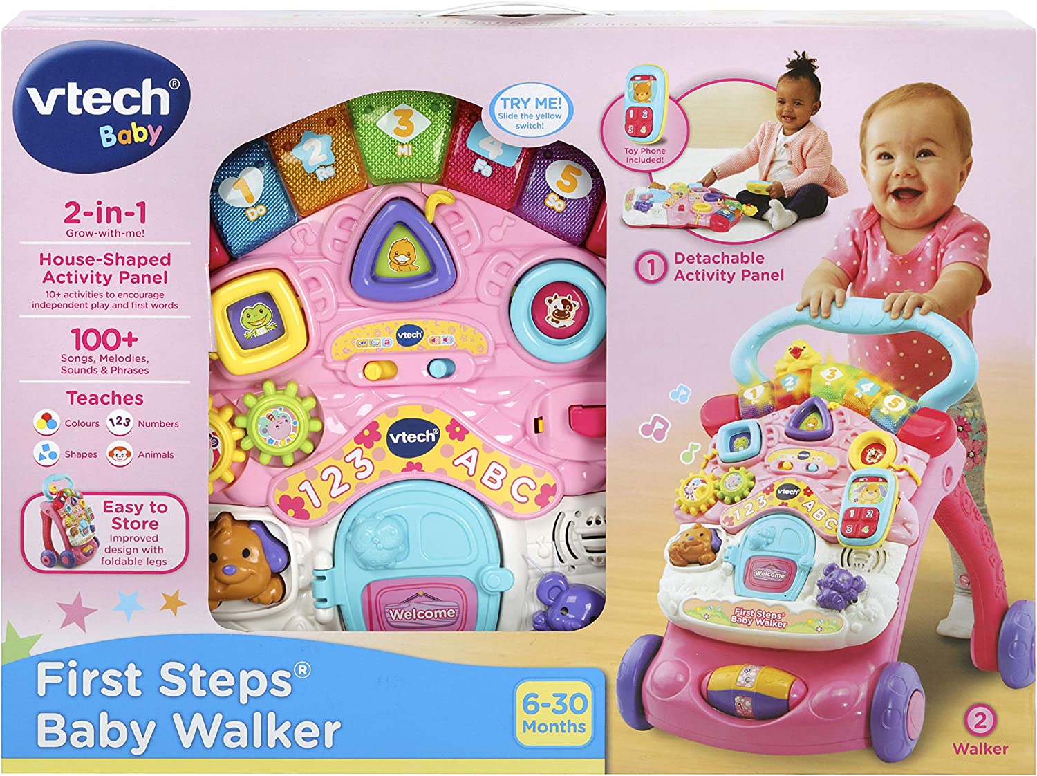 Vtech First Steps Baby Walker - Pink