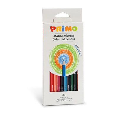 Primo Colored Hexagonal Pencils Carton Box, 12 Colors. - DNA