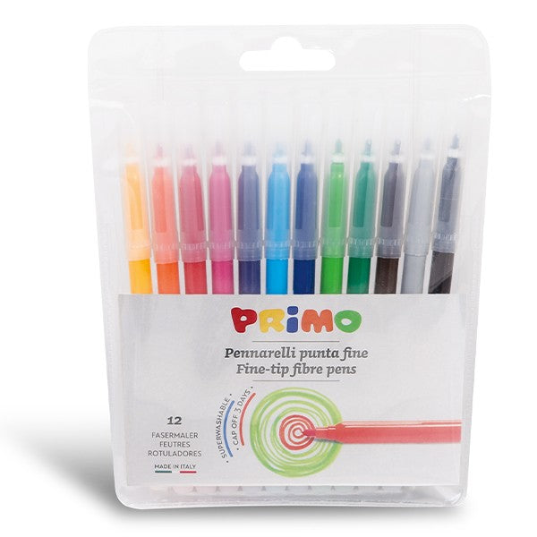 Primo Super Washable Fibre Fine Tip Pens Wallet - DNA