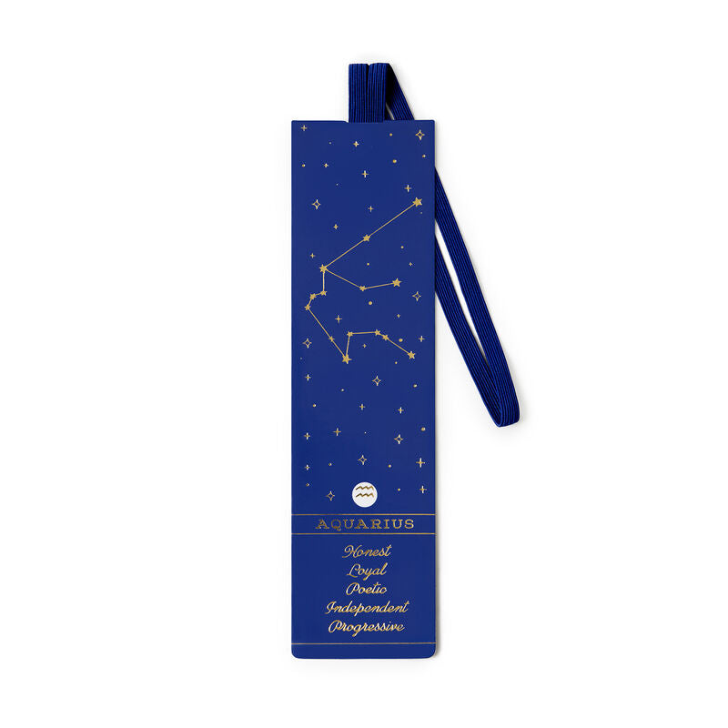 Legami Bookmark With Elastic Band, Aquarius