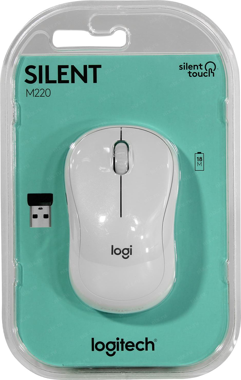 Logitech: M220 Wireless silent Mouse - Off White