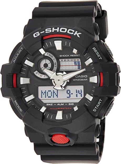 Casio Watch G SHOCK 700 Black and  Red