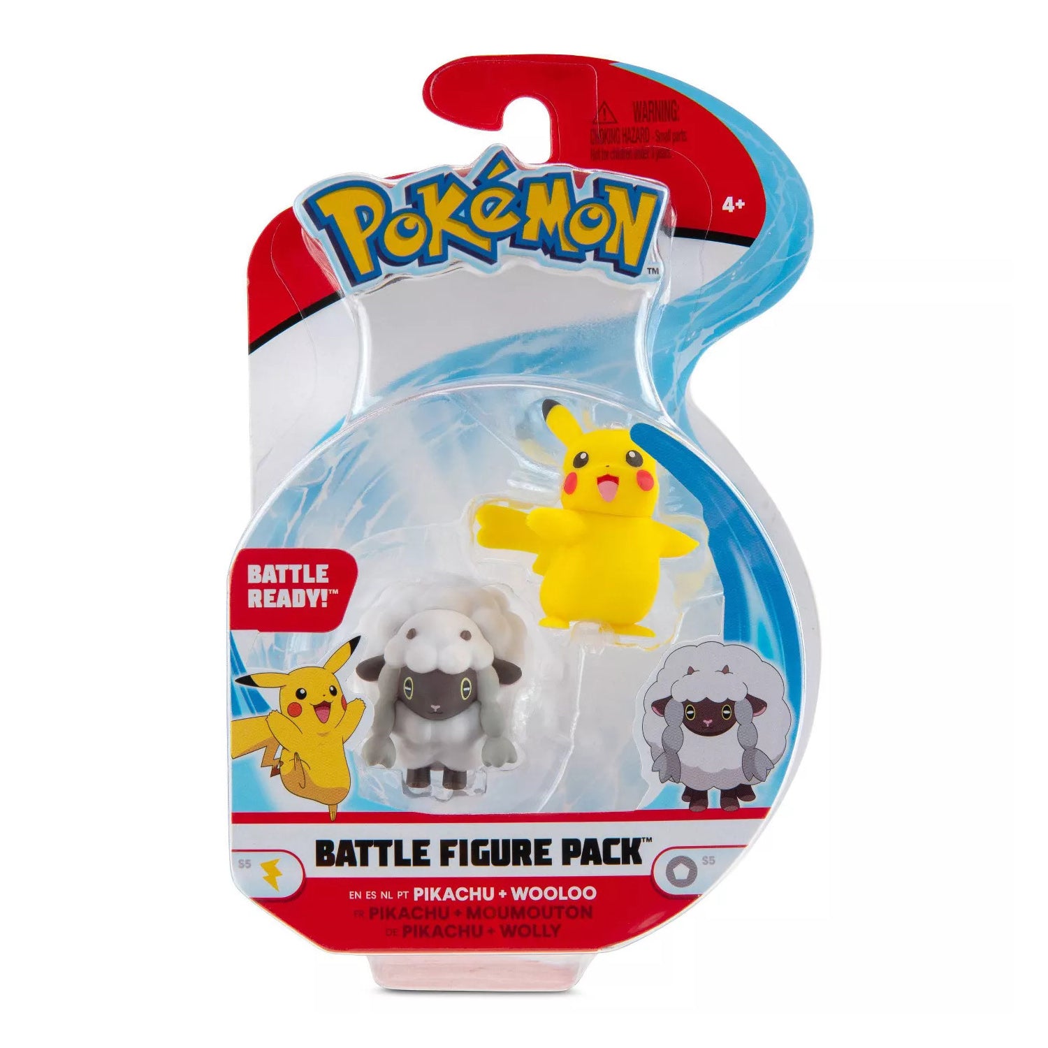 Pokemon - Battle Figure - Pikachu And Wooloo