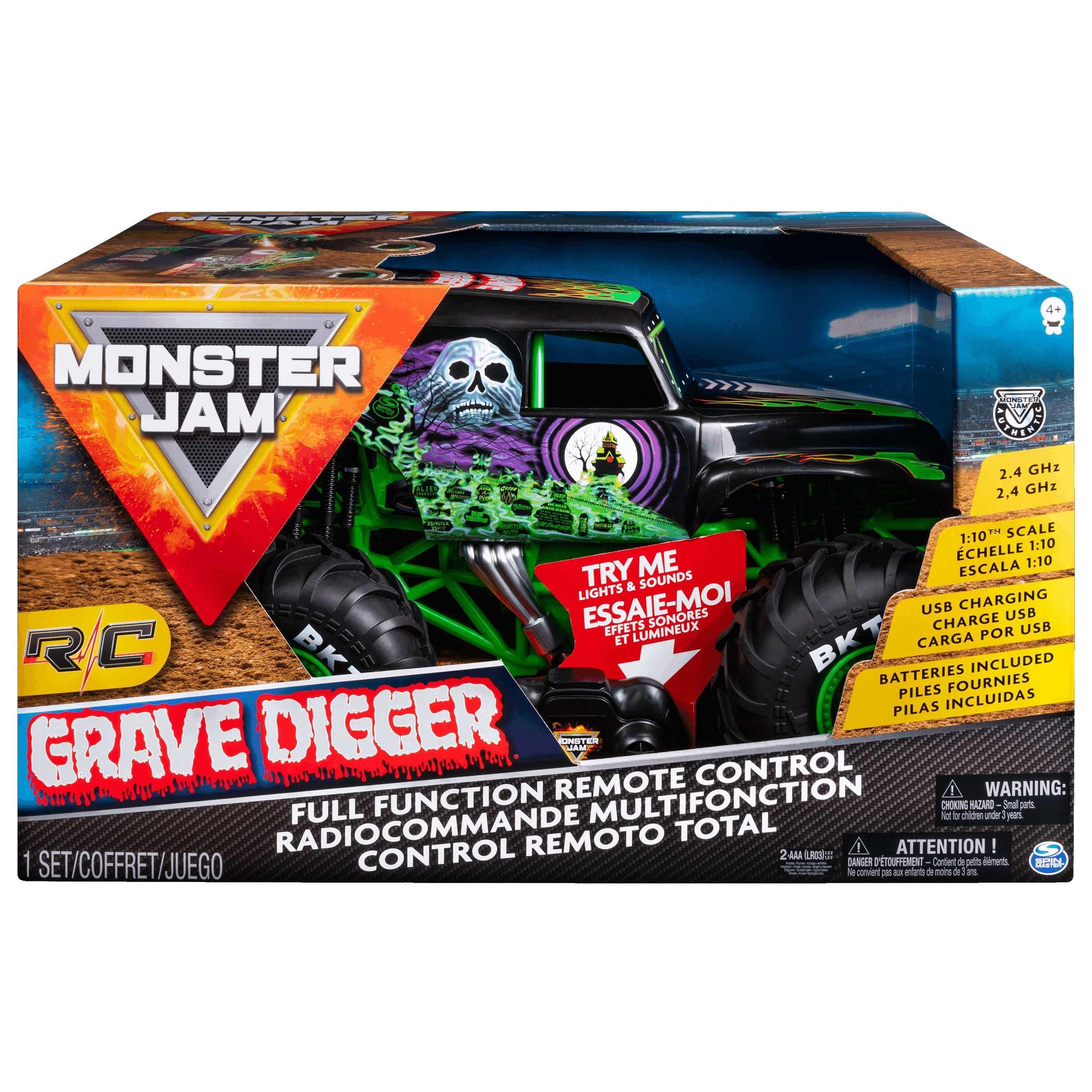 Monster Jam Rc 1:24 Grave Digger